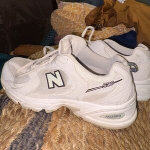 New Balance White Athletic Shoes